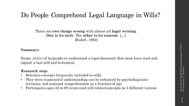 glossary of will terminology sample of will letter